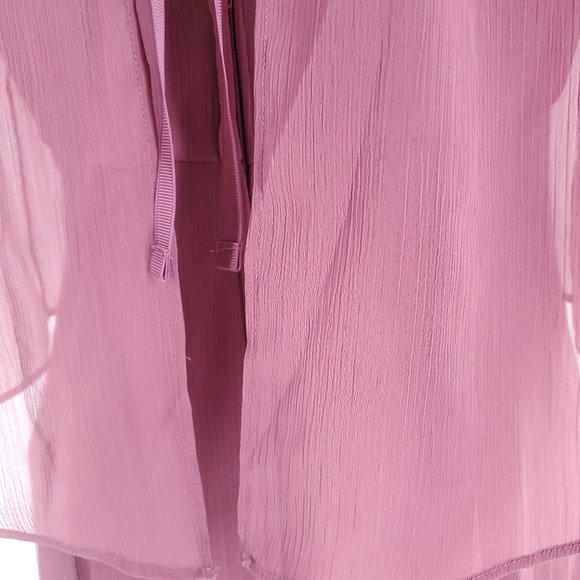 David's Bridal Women Dress Maxi Ven Style Long High Neck Purple Size 8 - NWT - Picture 7 of 9